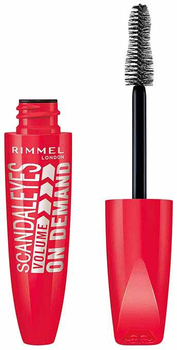 Туш для вій Rimmel Scandaleyes Volume on Demand Об'ємна 001 Чорна 12 мл (3614228686754)