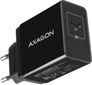 Мережевий зарядний пристрій Axagon ACU-PD22 Black