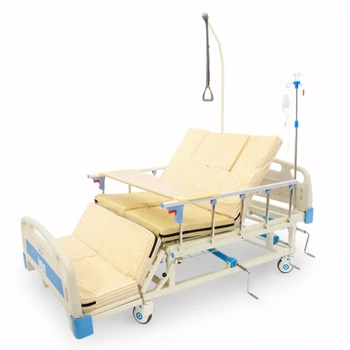 Медицинская кровать широкая с туалетом и функцией бокового переворота для тяжелобольных MED1-H03-2