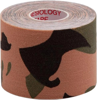 Кинезио тейп в рулоне 5см х 5м 73472 (Kinesio tape) эластичный пластырь, Camouflage