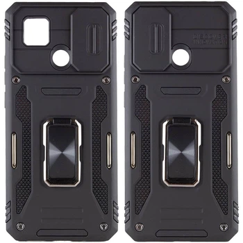 Ударостійкий чохол Camshield Army Ring для Xiaomi Redmi 9C / 10A Чорний