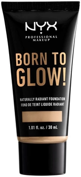 NYX Professional Makeup Born to Glow Podkład o naturalnym rozświetlającym wykończeniu 6.3 Ciepła wanilia 30 ml (0800897190354)