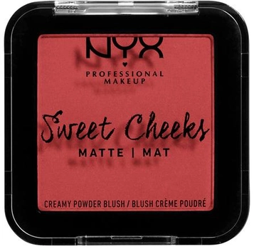 NYX Professional Makeup Sweet Cheeks Creamy Powder Blush Matte z matowym wykończeniem 04 Citrine rose 5 g (0800897191825)