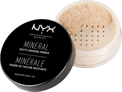 NYX Professional Makeup Mineral Finishing Powder mineral MFP01 - Light/Medium 8 g (0800897815455)
