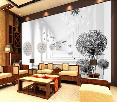 3D Фото Обои PHOTODECOR "Тоннель с одуванчиками"