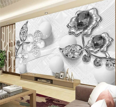 3D Фото Обои PHOTODECOR "Броши со стразами" 1 кв.м.
