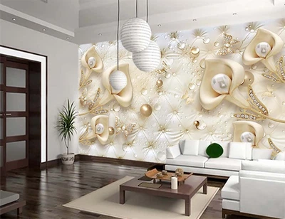 3D Фото Шпалери PHOTODECOR "Калли та золоті метелики" 1 кв.м.