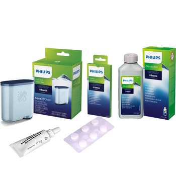 Набор для обслуживания кофемашин Philips - Saeco (Philips AquaClean CA6903- 1 шт; Жидкость Philips CA6700 - 1 шт; Таблетки 6 шт. - 1 уп. Смазка 5г)