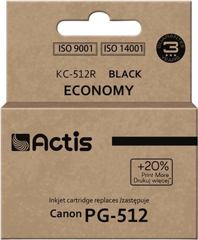 Tusz ACTIS do Canon PG-512 Black (KC-512R)