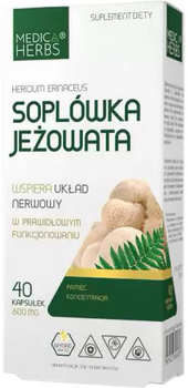 Medica Herbs Soplówka Jeżowata 40 kapsułek (5907622656484)