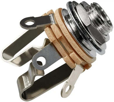 Панельный разъем 1/4" TRS Jack для электрогитары DIMARZIO EP1302 SWITCHCRAFT STEREO OUTPUT JACK