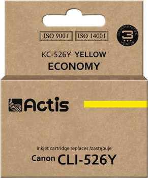 Картридж ACTIS для Canon CLI-526Y Yellow (KC-526Y)