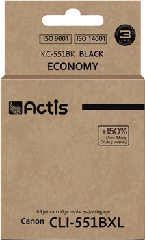 Картридж ACTIS для Canon CLI-551BXL Black (KC-551Bk)