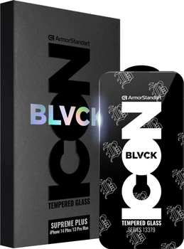 Защитное стекло ArmorStandart Supreme Black Icon 2.5D для смартфона Apple iPhone 14 Plus/13 Pro Max Black (ARM69294)