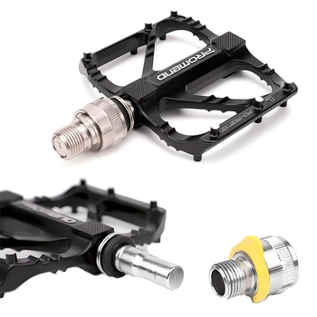 Педали Promend R67Q черные PD-R67Q быстро съёмные на промподшипниках алюминиевые