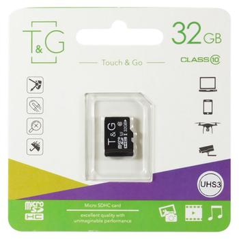 Карта Micro SDHC TG память 32gb UHS-1 10 Class Черный