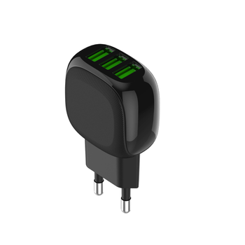 Адаптер мережевий LDNIO Micro USB Cable A3309 |3USB, 3.4A| чорный