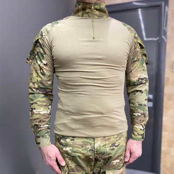 Армійська тактична сорочка Убакс з пазами під лікті Yakeda Combat Мультикам 2XL
