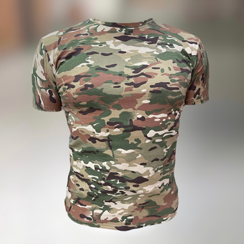 Футболка тактична, Мультикам, розмір XL, бавовна (коттон), футболка армійська з коротким рукавом