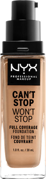 Рідка тональна основа NYX Professional Makeup Can`t Stop Won`t Stop 24-Hour Foundation 10.3 Neutral buff 30 мл (800897181161)