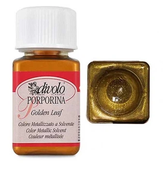 Жидкая позолота Золочение Golden Leaf Porporine, №005 Ducat gold, 50 мл, Divolo
