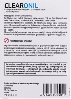 Krople przeciw pasożytom Francodex 3 x 67 mg (DLPFRXPIE0003)