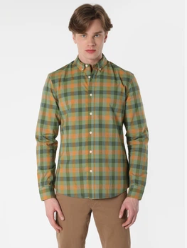 Сорочка бавовняна чоловіча Colin's CL1062868-KHA XL Khaki (8683197579430)