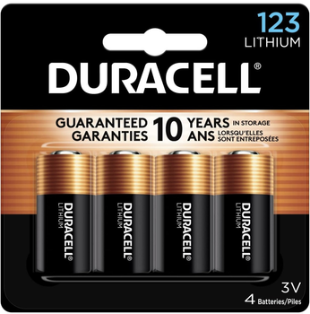 Батарейка Duracell CR 123 / DL 123 * 4