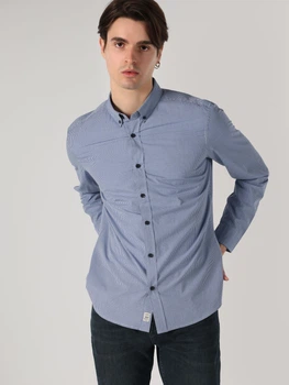 Сорочка бавовняна чоловіча Colin's CL1064017-BLE M Blue (8683197576866)