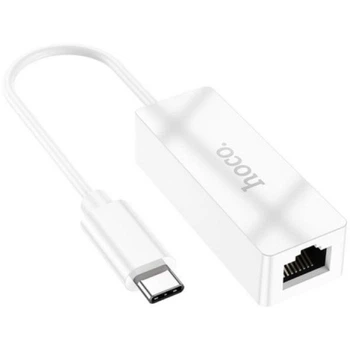 USB-адаптер HOCO UA22 Type-C ethernet adapter(100 Mbps) White 6931474784124