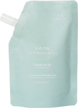 Зубная паста натуральная HAAN Good on ya Без фтора Запасной блок 150 мл (5060917120104)
