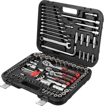 Набор инструментов Intertool STORM 1/2"; 3/8"; 1/4"; 126шт (ET-8126)
