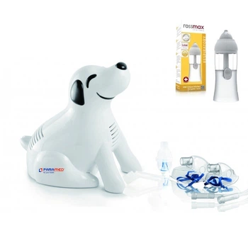Небулайзер Paramed Puppy ингалятор компрессорный + промыватель носа Rossmax
