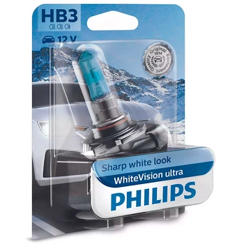 Галогенна лампа Philips HB3 (9005) WhiteVision Ultra 9005WVUB1 60W P20d