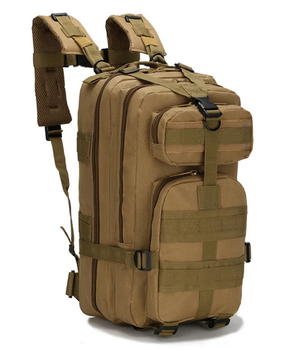 Тактический штурмовой военный рюкзак B02 25л песок