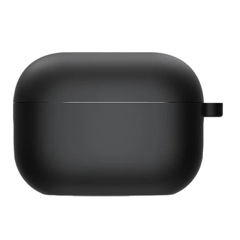 Силіконовий футляр з мікрофіброю для навушників Airpods 4/5 Чорний/Black
