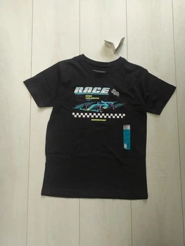 Футболка чорна Race Primark 140см (400092482)