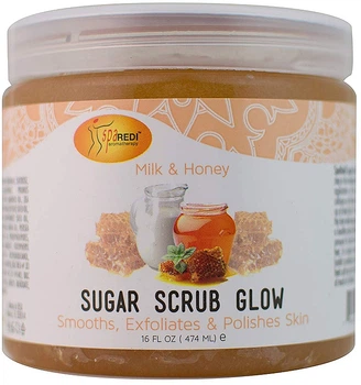 Цукровий скраб для тіла "Молоко та Мед" SpaRedi Sugar Scrub Glow Milk & Honey 473ml (824946-975573-2)