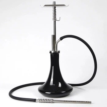 Кальян Trumpet Hookah Silver на колбе Steamulation ST Black Комплект 60 см
