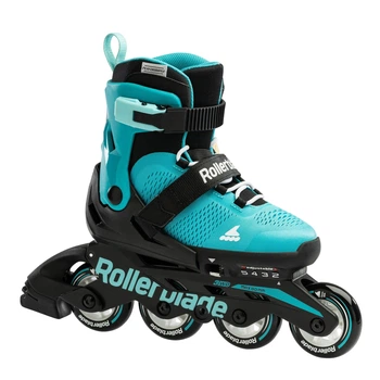Детские ролики Rollerblade Microblade 2023 36,5-40 Черный-Бирюзовый