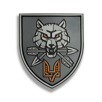 Шеврон Щит ССО серый