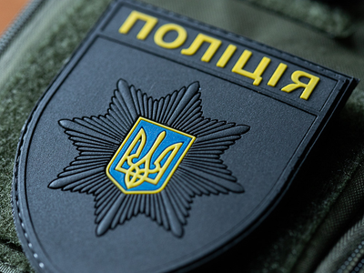 Шеврон Полиция Police черный