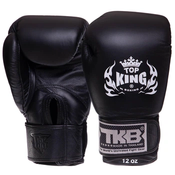 Перчатки боксерские кожаные TOP KING Ultimate TKBGUV 16 унции Цвет: Черный
