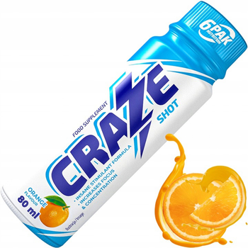 Suplement diety 6Pak craze shot 80ml orange (5902811803328)