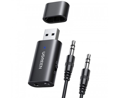 Приймач/транслятор UGREEN USB 2.0 to 3.5mm Bluetooth Adapter with Audio Cable CM523