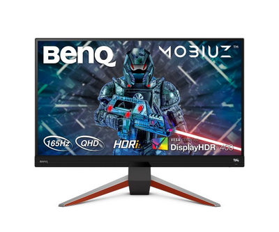 Монітор TFT 27" BenQ EX2710Q, QHD, IPS, 1ms, 144 Гц, HDMI x2, DP, HAS, колонки 2.5, сірий металік