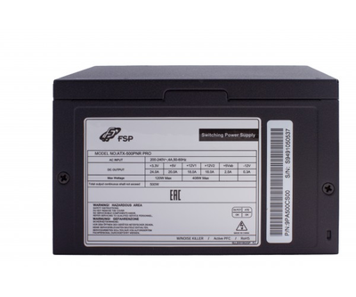 БЖ 500W FSP ATX-500W PNR PRO 120mm silent fan, Retail Box