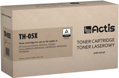 Toner ACTIS Standard TH-05X do HP 05X CE505X, Canon CRG-719H Black