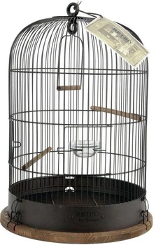 Клітка для птахів ZOLUX Retro Lisette Чорна 34x34x47 см (DLZZOUKLA0056) (3336021048606)
