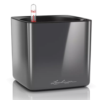 Вазон Lechuza Cube Glossy 16 Антрацит